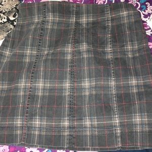 Plaid mini skirt
